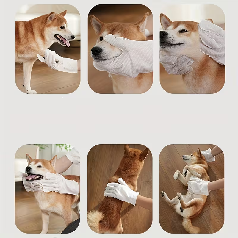 Disposable Non-Woven Fabric Household Dusting Gloves, Suitable for Both Wet And Dry Cleaning, Pet Care Gloves, Ergonomic Glove Design, Durable Glove Material, Cleaning Gloves, Pet Owners