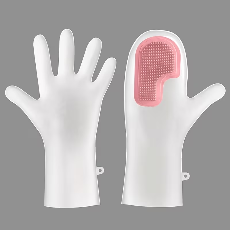 1 Pair of Dishwashing Gloves, Multi-functional Magic Scrubber, Household Dishwashing Gloves, for Kitchen Cleaning and Household Use, for Washing Clothes and Dishes