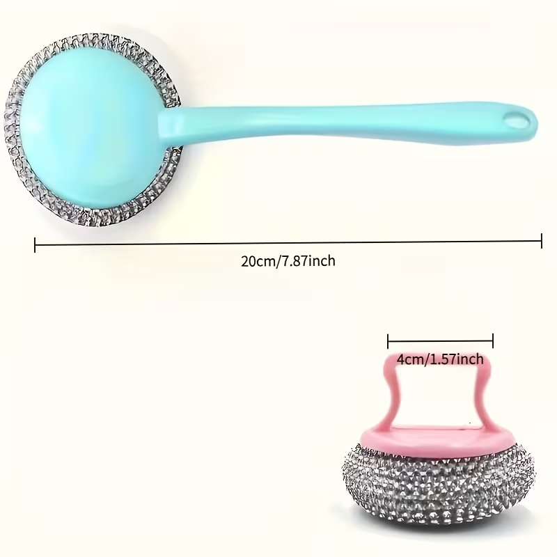 7-piece stainless steel brush set