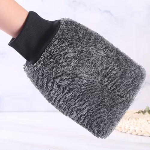 Cleaning gloves suitable for car wash glass, elastic cuffs, reusable and washable