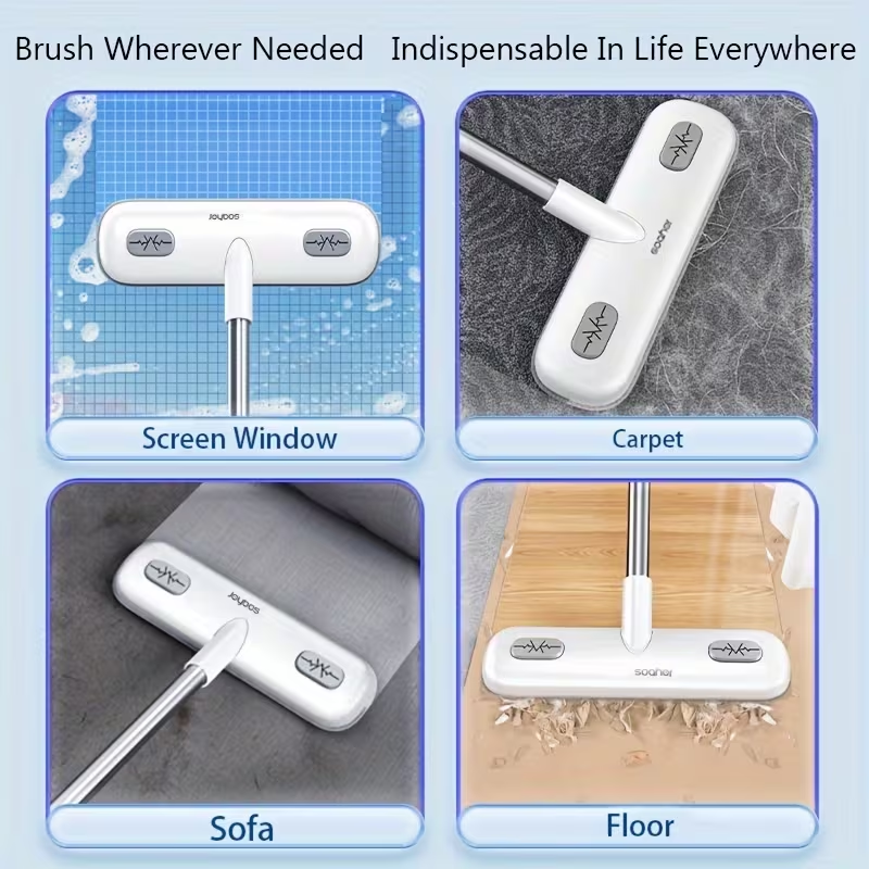 1pc Multifunctional Window Screen Cleaning Brush, Household Dry And Wet Cleaning Brush, Dust Removal Brush, Mesh Screen Cleaner, Pet Hair Remover, Window Door Screen Brush, Cleaning Supplies, Cleaning Tool