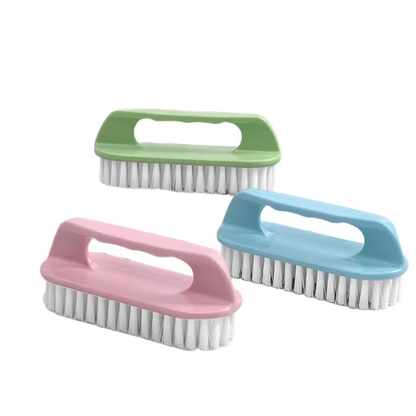 2pcs Multi-Function Household Brushes | Plastic Laundry and Washbasin Brushes, Uncharged Operation