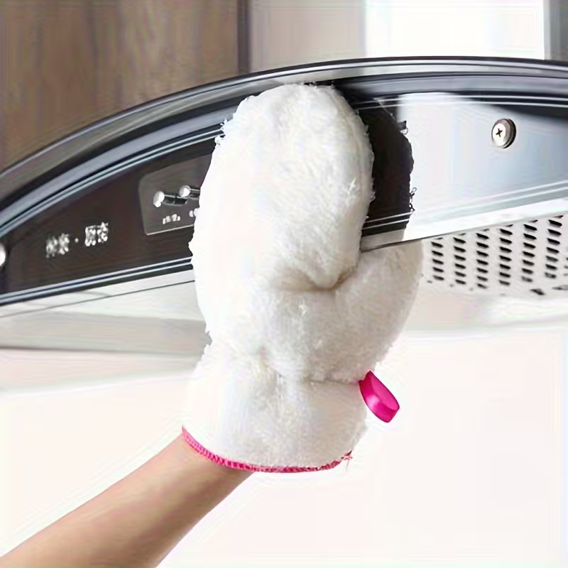 Set of 2 Bamboo Fiber Dishwashing Gloves - Featuring a Double Layer Design for Comfort And. Perfect for Cleaning in The Kitchen And Around The House. an Essential Tool for Household Cleaning And Cooking