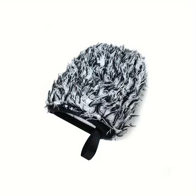 Car Wheel Brush Glove, Wheel Detail Cleaning Microfiber Coral Long Plush Chenille Car Wash Glove