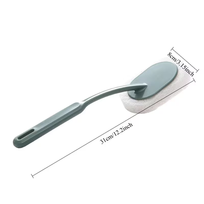 Long-handled sponge brush for household bathroom cleaning