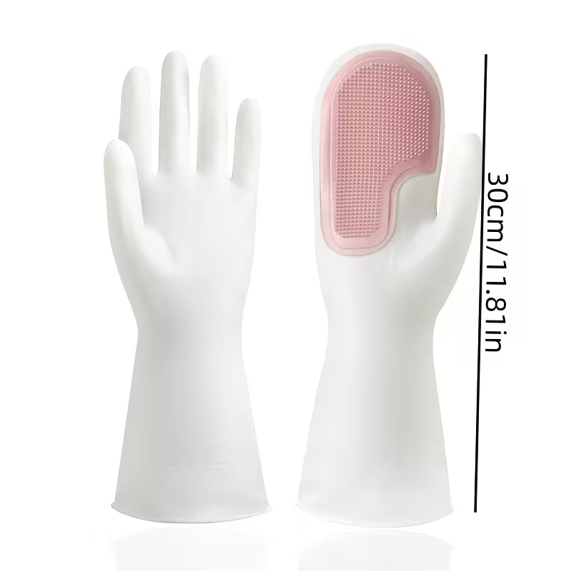 1 Pair of Dishwashing Gloves, Multi-functional Magic Scrubber, Household Dishwashing Gloves, for Kitchen Cleaning and Household Use, for Washing Clothes and Dishes