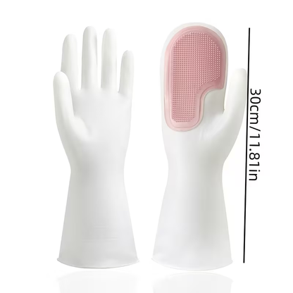 1 Pair of Dishwashing Gloves, Multi-functional Magic Scrubber, Household Dishwashing Gloves, for Kitchen Cleaning and Household Use, for Washing Clothes and Dishes