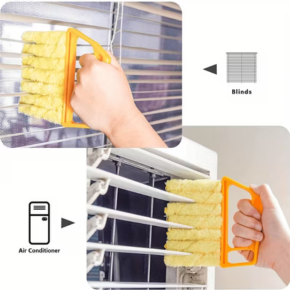 1pc Washable Window Cleaning Brushes - With Microfibers - For Effortless Dust Collection and Blinds Cleaning