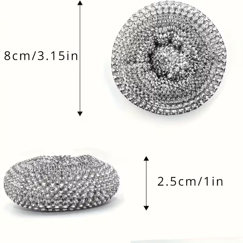 7-piece stainless steel brush set