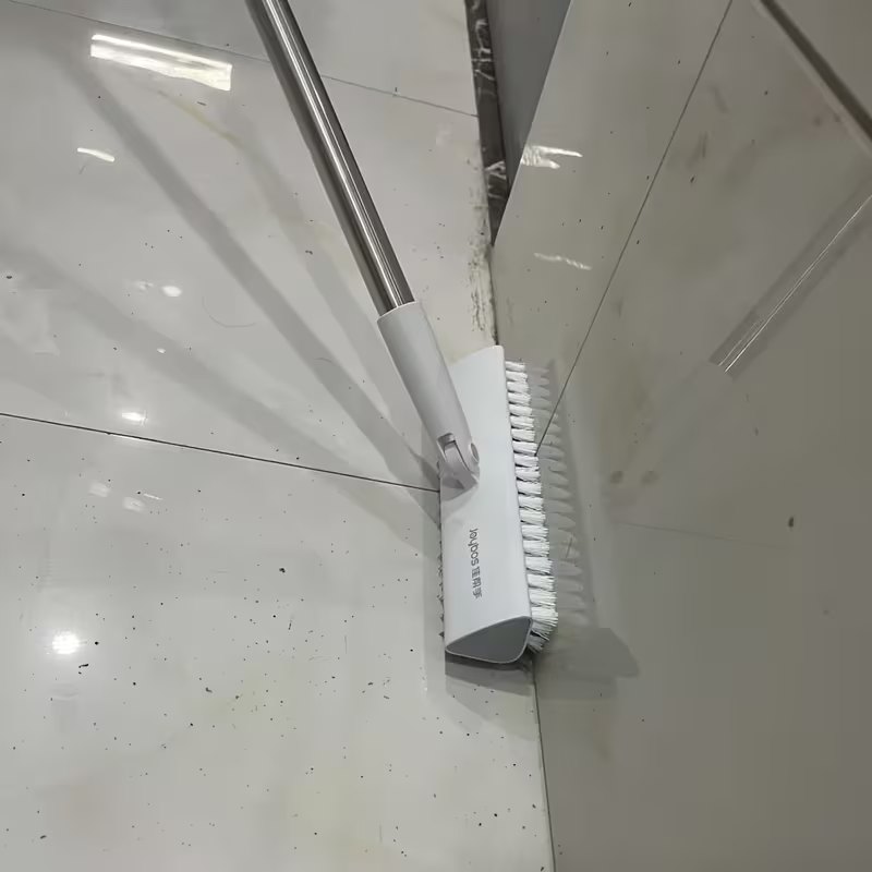 Double-sided floor cleaning brush