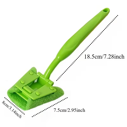 Non-Scratch Sponge Dish Brush with Ergonomic Handle | Durable Plastic Kitchen Cleaning Brush for Dishes, Plates, Bowls, Green Sink Scrub Brush