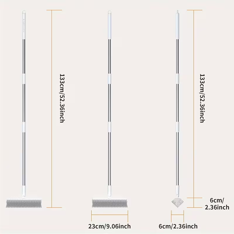 Double-sided floor cleaning brush
