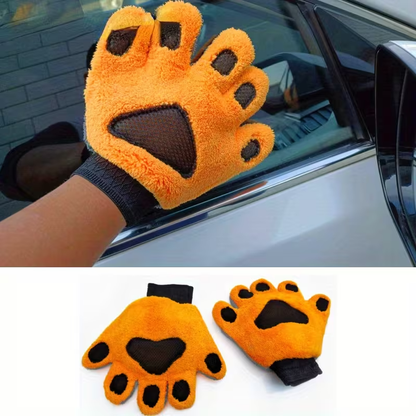 Microfiber Car Washing Gloves | Five-Finger Corded Soft Thickened Double-Sided for Detail Car Care