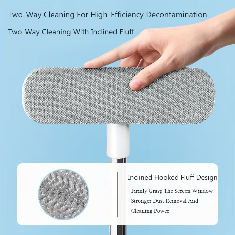 1pc Multifunctional Window Screen Cleaning Brush, Household Dry And Wet Cleaning Brush, Dust Removal Brush, Mesh Screen Cleaner, Pet Hair Remover, Window Door Screen Brush, Cleaning Supplies, Cleaning Tool