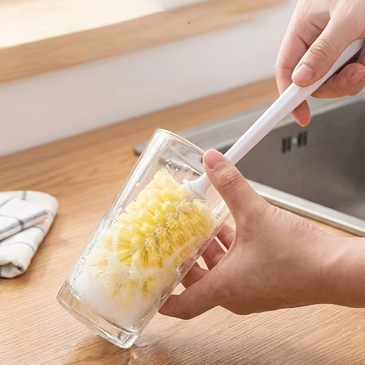 Long-handled bottle brush cleaner