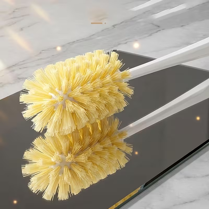 Long-handled bottle brush cleaner