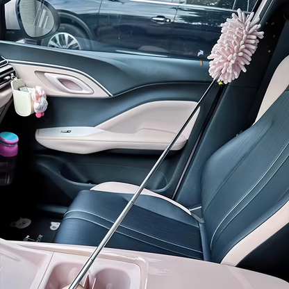 Set of 2 - Microfiber Cleaning Tool - Flexible and Adjustable Mini Car Dusting Brushes - Made of Polyester Fiber - For Household and Vehicle Interior Maintenance