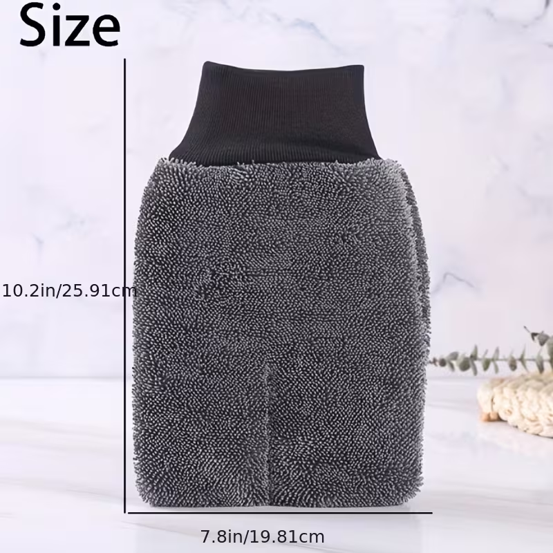 Cleaning gloves suitable for car wash glass, elastic cuffs, reusable and washable