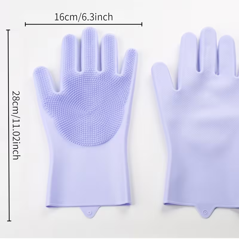 Silicone Dishwashing Gloves | Durable Kitchen Gloves for Women, Suitable for Bedroom and Kitchen Use