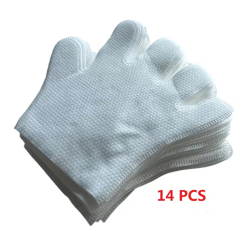 Disposable Non-Woven Fabric Household Dusting Gloves, Suitable for Both Wet And Dry Cleaning, Pet Care Gloves, Ergonomic Glove Design, Durable Glove Material, Cleaning Gloves, Pet Owners