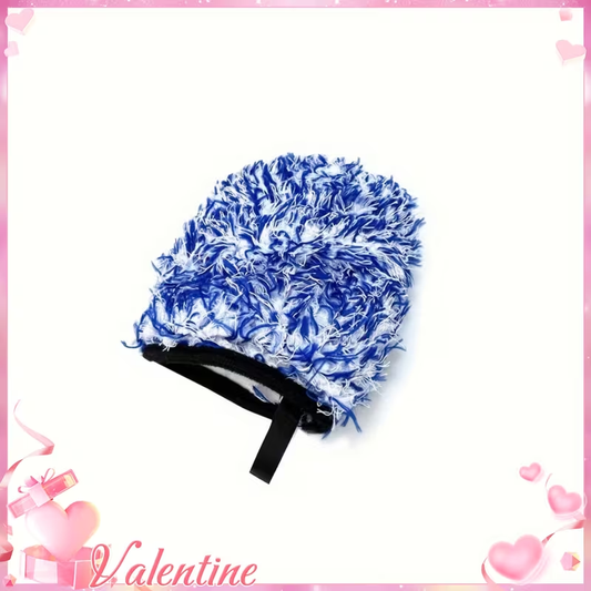 Car Wheel Brush Glove, Wheel Detail Cleaning Microfiber Coral Long Plush Chenille Car Wash Glove