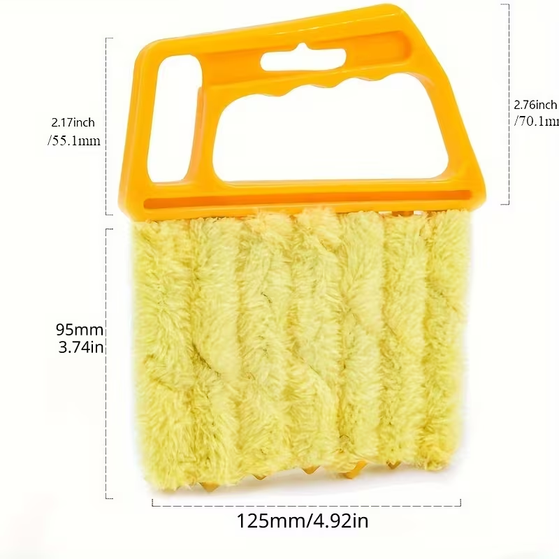 1pc Washable Window Cleaning Brushes - With Microfibers - For Effortless Dust Collection and Blinds Cleaning