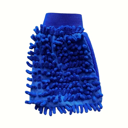 A Pair of Versatile Chenille Cleaning Gloves That Are Absorbent And Dust-Resistant, Featuring Plush on Both Sides, Ideal for Washing Cars, Cleaning Glass, And Household Chores