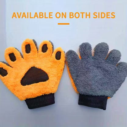 Microfiber Car Washing Gloves | Five-Finger Corded Soft Thickened Double-Sided for Detail Car Care